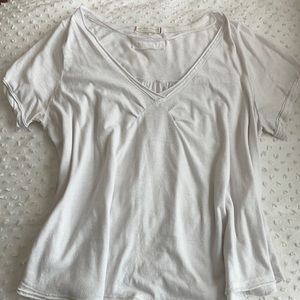 simple white free people tshirt